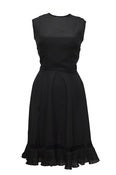 Image of Vintage 1950s Marcel Fenez Black Sheer Dress