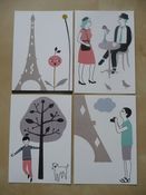 Image of SOLDES - Cartes postales "Promenade dans Paris" - Audrey Jeanne