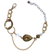 Image of Mixed chain pearl bracelet