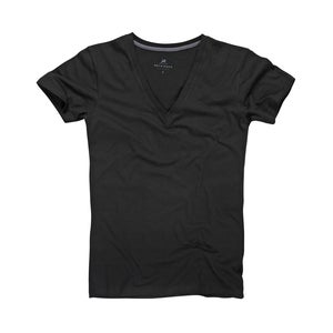 Image of Black Everyday Deep V-Neck T-Shirt