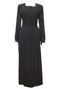 Image of Vintage 1980s Parigi Black Maxi Dress