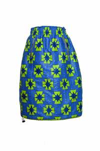 Image of Jupe boule matelassée verte / Green Quilted ball skirt