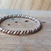 Image of Sterling and copper peppermint twist ring