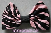 Image of Pink Zebra Bow
