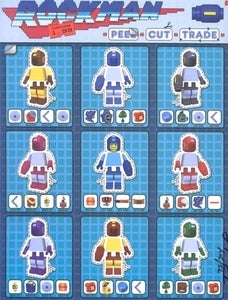 Image of "Mega Man Peel-Cut-Trade" by Raphael Phillips