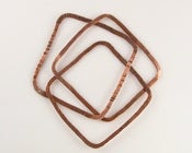 Image of Square Copper Bangle Set