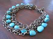 Image of Turquoise Chunky Chain Necklace