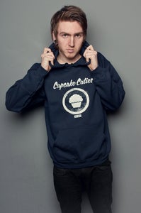 Image of Emblem Hood - Mens Navy