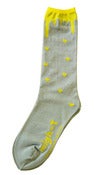 Image of Bloody Heart Socks (yellow x grey)
