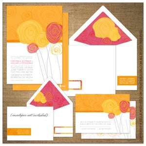 Image of Invitations | Wedding<BR>{A Bunch of Love}