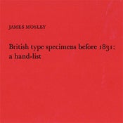 Image of British type specimens before 1831: a hand list