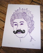 Image of QUEEN - PURPLE SCREEN PRINT (420x500MM)