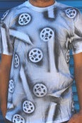 Image of Six Stair Film Reel Multi Print T-Shirt