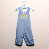 Image of Healthtex Choo Choo Overalls - 3/6 months