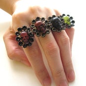 Image of ORNAMENTAL SKULL RING