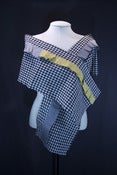 Image of Black Check Scarf - LU0848