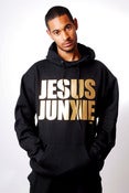 Image of JJ ORIGINAL BLACK/GOLD LOGO HOODY - Unisex