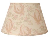 Image of 16" Paisley Stripe Lampshade: Pink