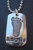 Image of Personalized Silver Dog Tag