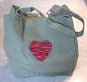 Image of Recycled Heart Tote