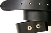 Image of Black Italian Leather Belt