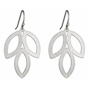 Image of Silver Lotus Earrings