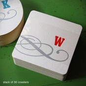 Image of Sip-in-Style Monogrammed Coaster Refills {#302}
