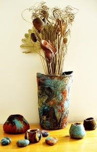 Image of Hand Felted Vessel / Bowl 