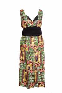 Image of Robe bohémienne "motifs robinets" / "Taps drawings" Bohemian dress