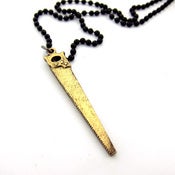 Image of UNION Parts & Recreation Toolbox Necklace- Saw Charm on Ballchain Necklace