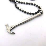 Image of UNION Parts & Recreation Toolbox Necklace- Hammer Charm on Ballchain Necklace 