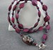 Image of Burgundy Lampwork and pearls