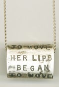 Image of Solid Sterling Silver Hammered Band Pendant-Franny and Zooey 