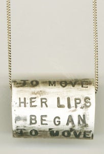 Image of Solid Sterling Silver Hammered Band Pendant-Franny and Zooey