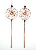 Image of Copper Dreamcatcher Earrings