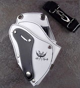 Image of Hair Royalty-Leather Tool Holster (White w/Black)