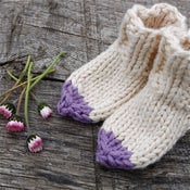 Image of Chaussons à bouts magiques, coton & soie