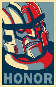 Image of Dinobot "HONOR" poster