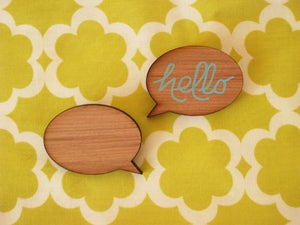 Image of Speech Bubble Brooch