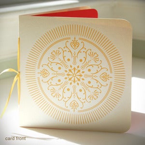 Image of Golden Medallion Holiday Card {#147}