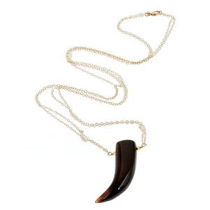 Image of Onyx Horn Necklace