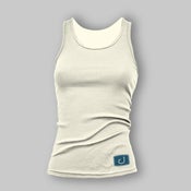 Image of Switchback Ribbed Women's Tank - Ivory