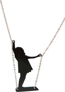 Image of Girl on Swing Necklace