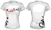 Image of ZSC Crossbow Logo Blood Splatter Women's T-shirt