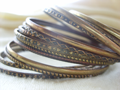 Image of Bronze Boho Bangles