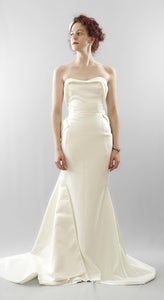 Image of Swanson – Silk duchess satin hourglass gown