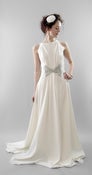 Image of Faye – Fine wool crepe bias gown