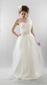 Image of Joslin – Soft Tulle Asymmetric Gown