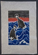 Image of Woodblock Print: Alex Diamond | The Tokuzo Twins (Into The Night WP#02)