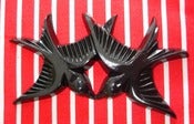 Image of Vintage Lucite Lovebirds Brooch - available in 14 colours! 